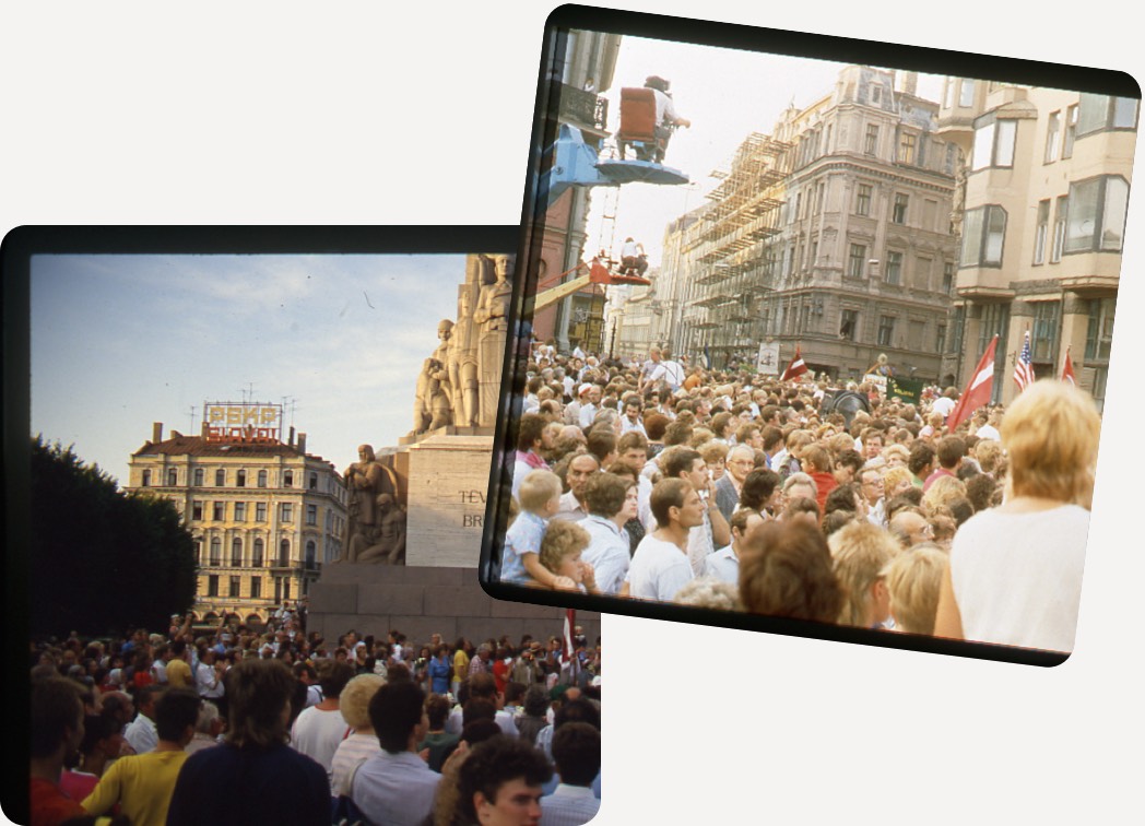 Vēsturisku fotogrāfiju kolāža